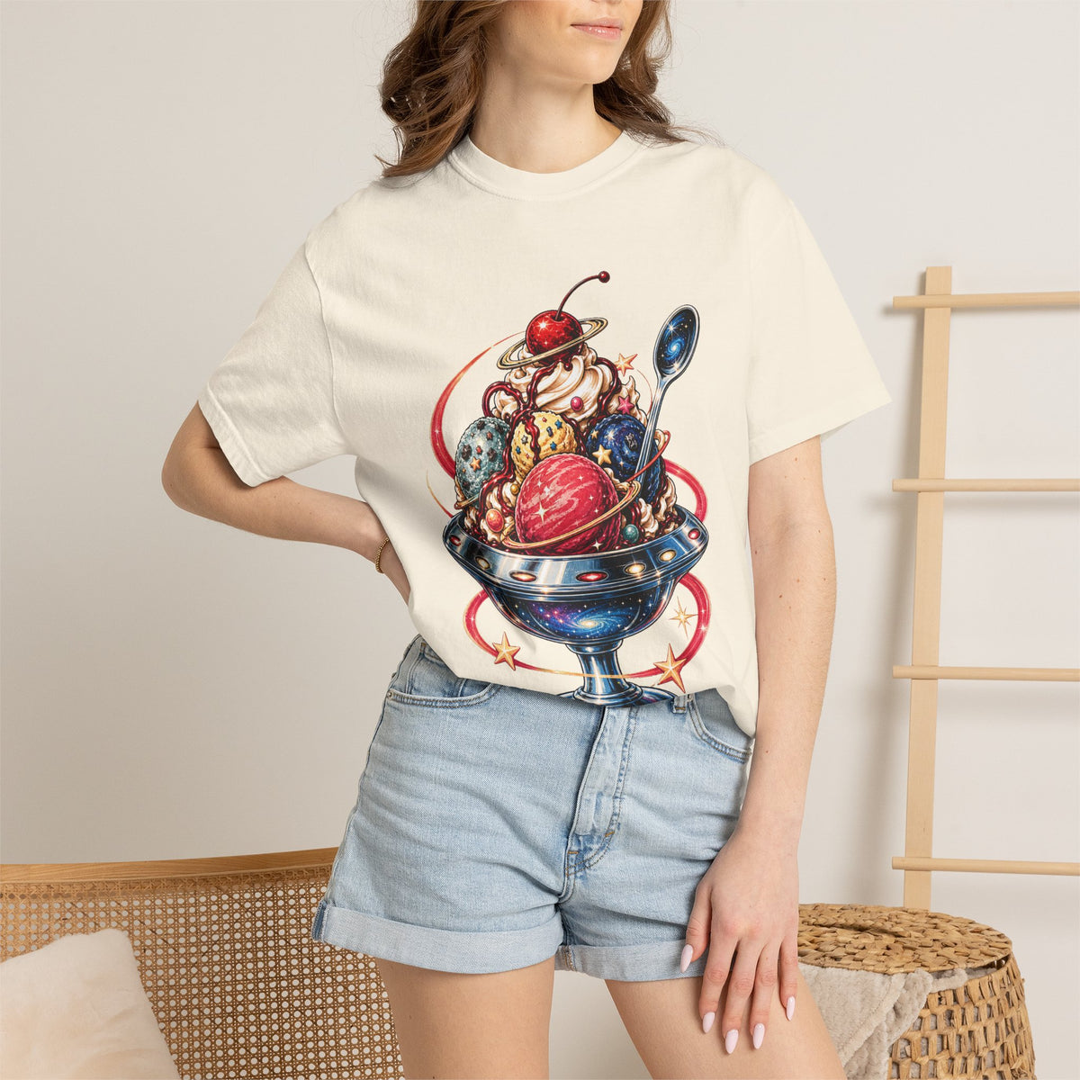 Cosmic Diner Sundae UFO Graphic Tee
