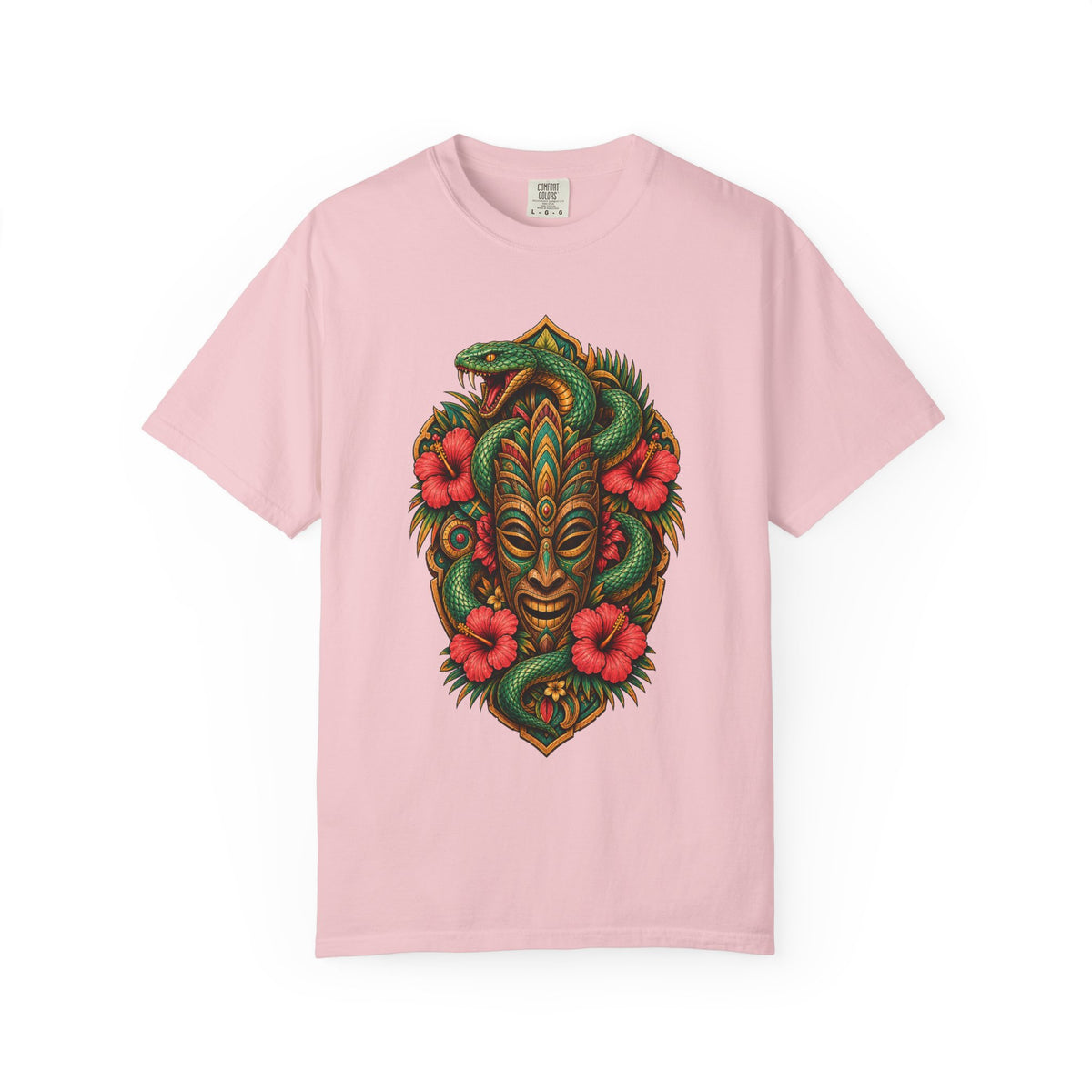 Tropical Serpent Mask T-Shirt Graphic