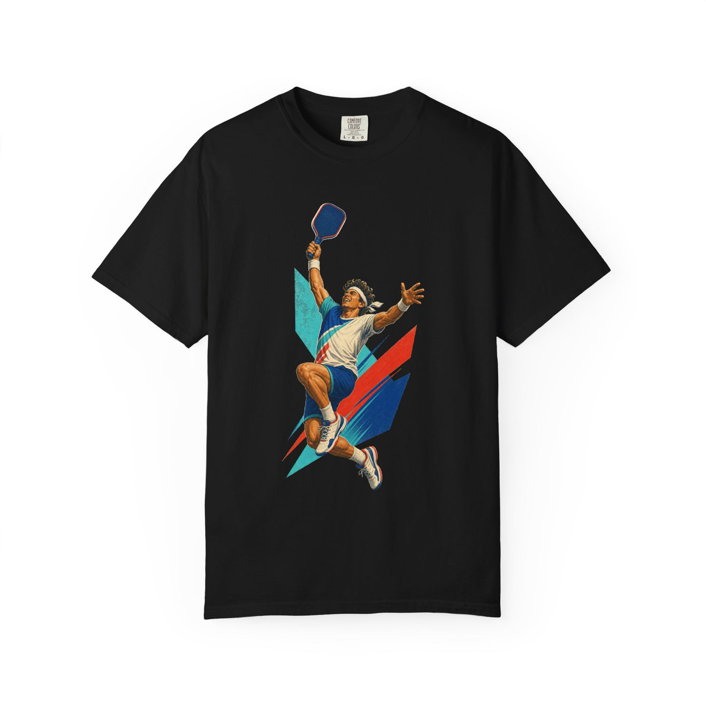 Pickleball Smash Retro Court Graphic Tee