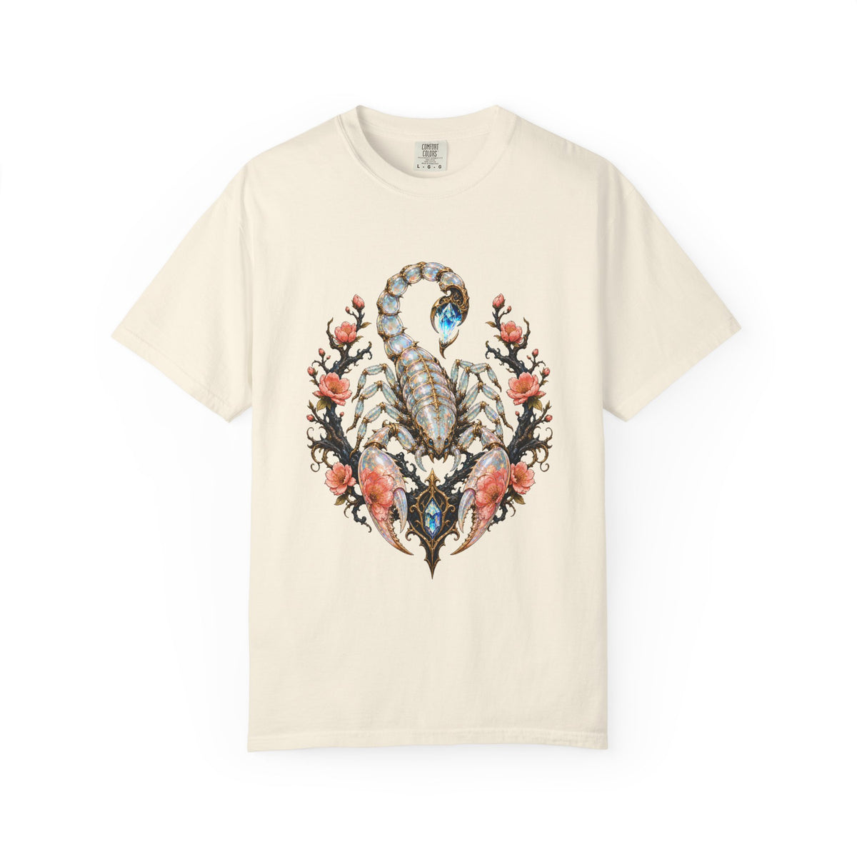 Glass Peach Scorpion Graphic Tee