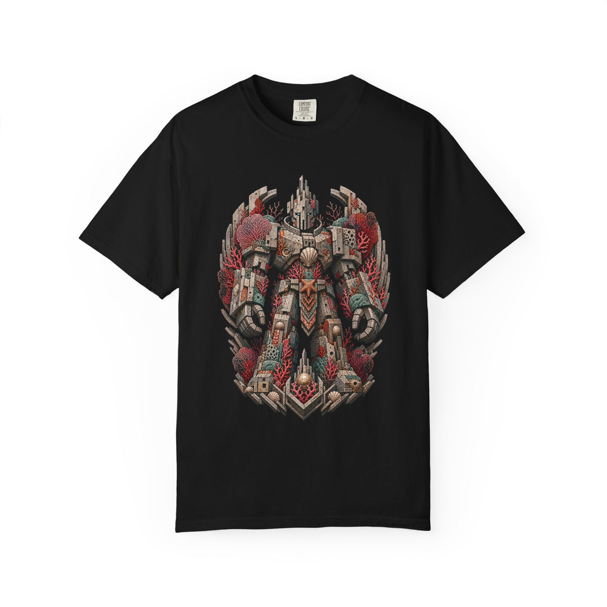 Brutalist Coral Golem T-Shirt Graphic