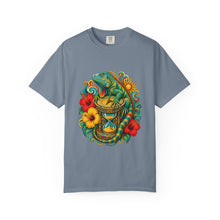 Psychedelic Hibiscus Iguana Graphic Tee