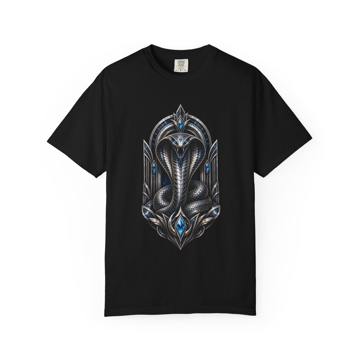 Chrome Cobra Idol Art Deco T-Shirt Graphic