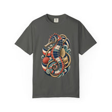 Nautical Deck-Stripe Seahorse Graphic Tee