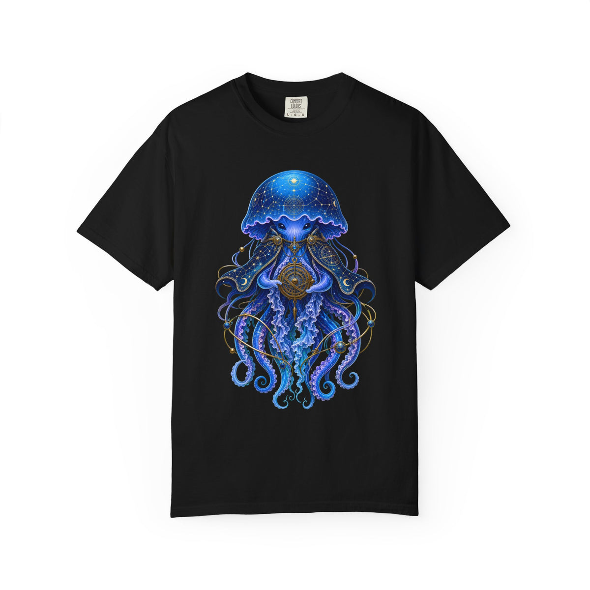 Cerulean Jellyfish Astronomer Graphic Tee