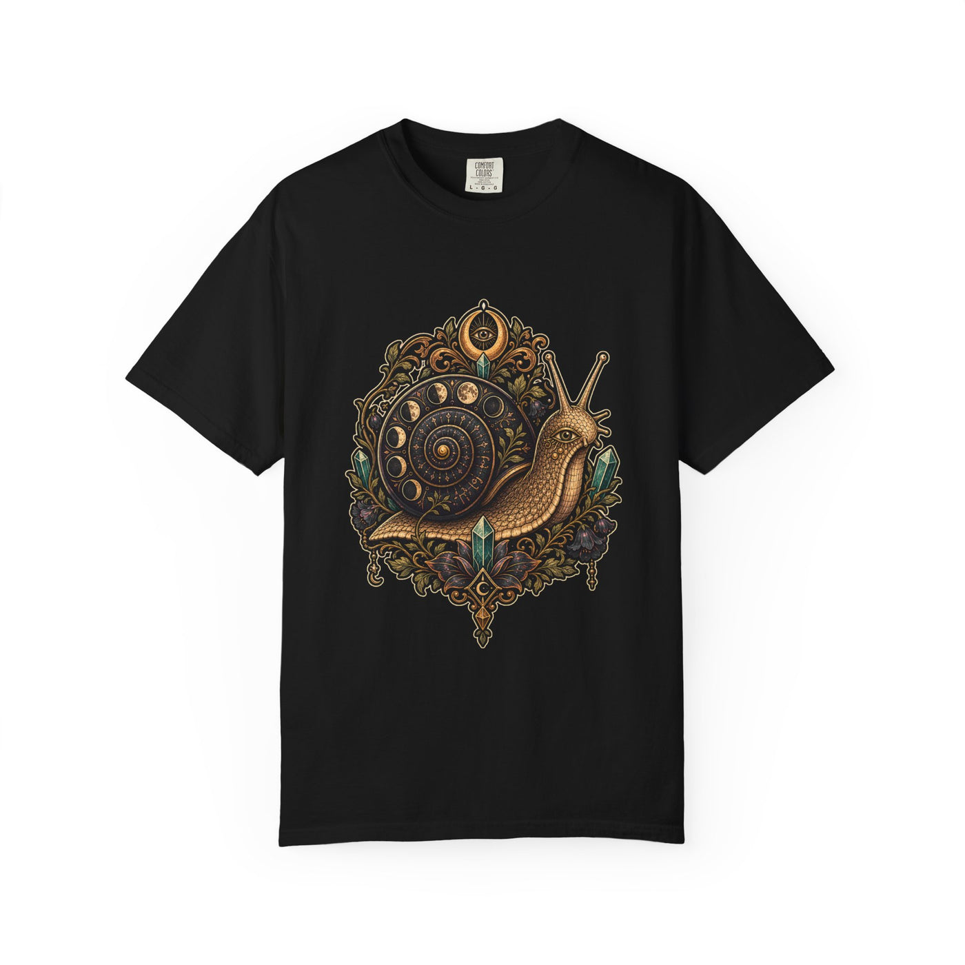 Mystic Garden Snail Oracle T-Shirt Graphic