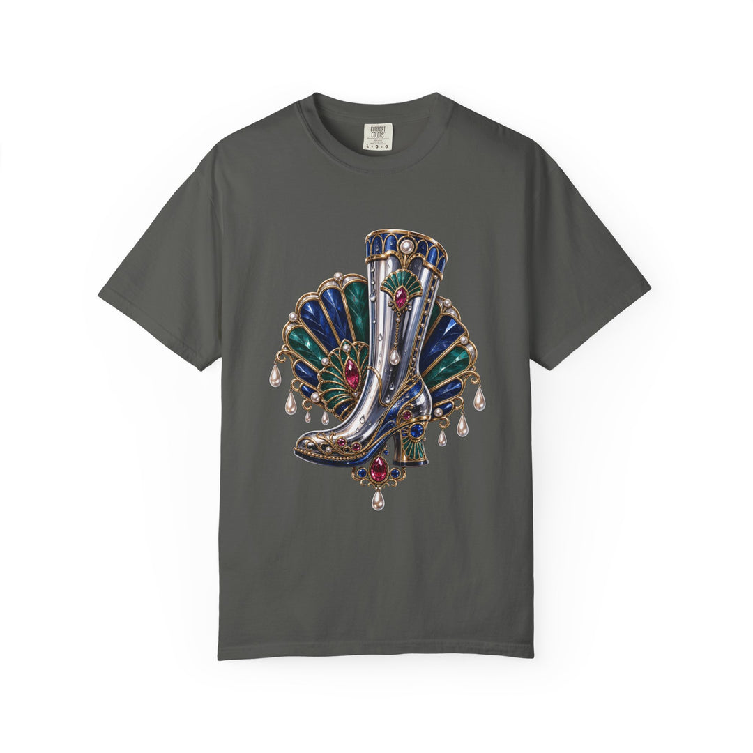 Neo Deco Rainboot Opera Brooch T-Shirt Graphic