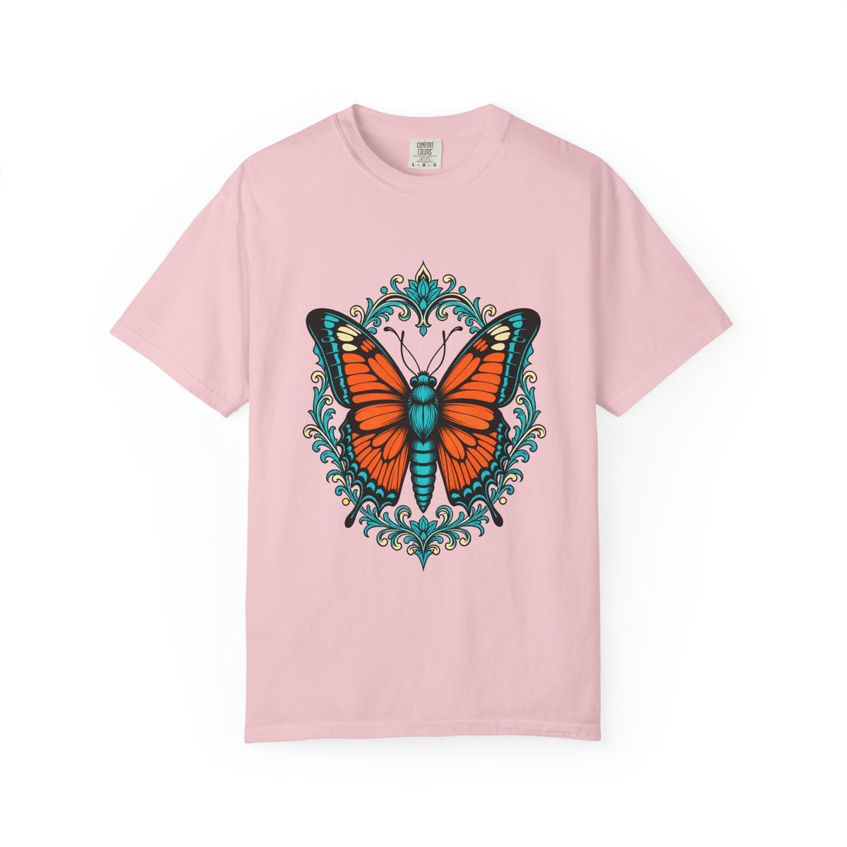Ornate Monarch Butterfly Art Nouveau T-Shirt Graphic