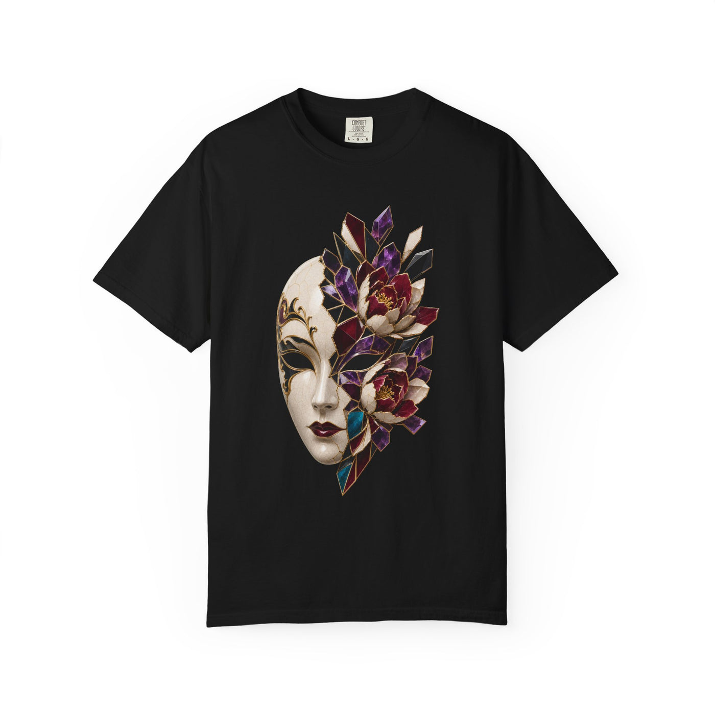 Opera Glam Porcelain Mask Graphic Tee