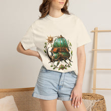 Solarpunk Greenhouse Rhino Beetle Graphic Tee