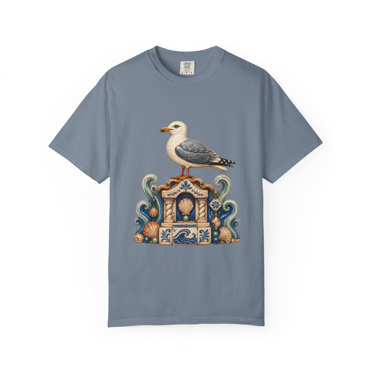 Coastal Ceramic Gull Shrine Graphic Tee