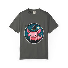 Cute Witch Axolotl Emblem T-Shirt Graphic
