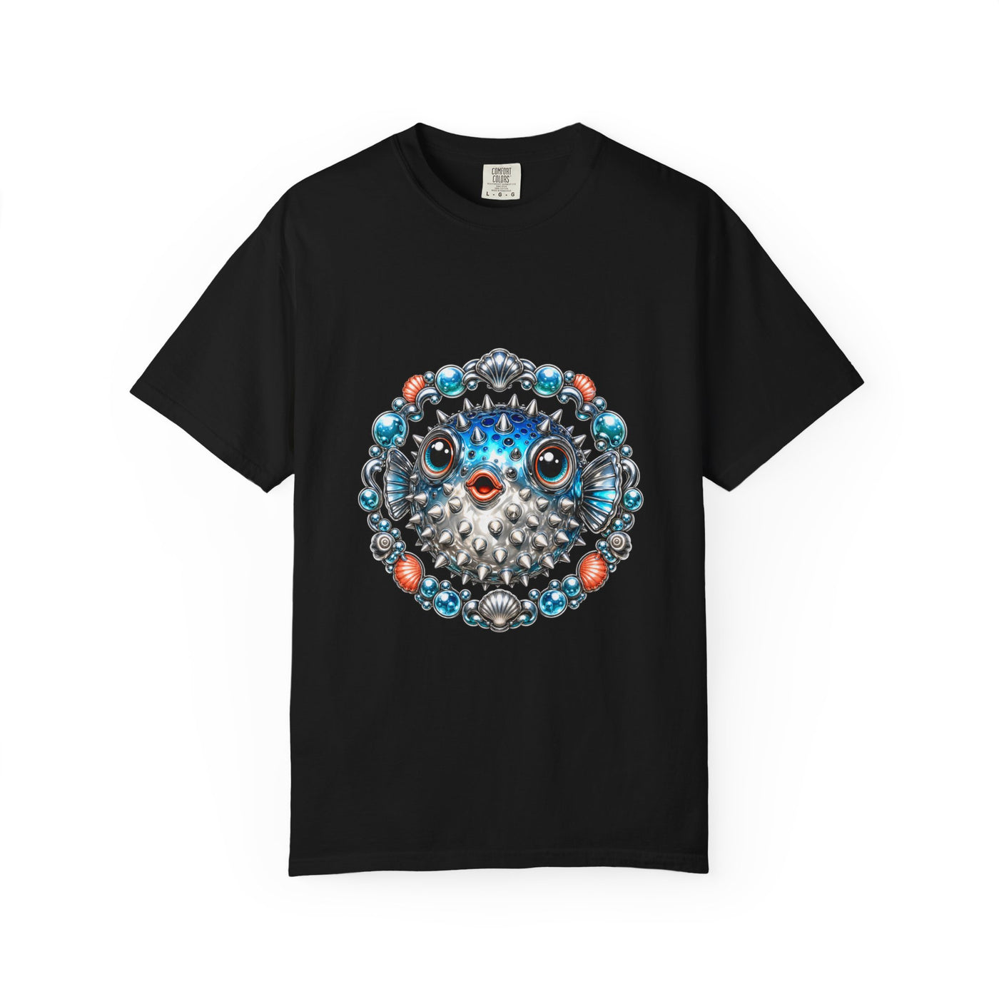 Chrome Pufferfish Talisman Graphic Tee