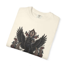 Gothic Paisley Raven Crest Graphic Tee