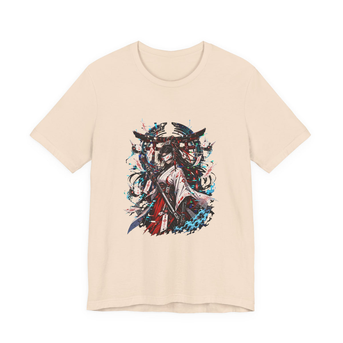 Cyber Shrine Maiden T-Shirt Graphic