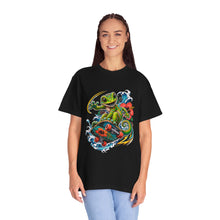 Neon Hibiscus Skate Gecko T-Shirt Graphic