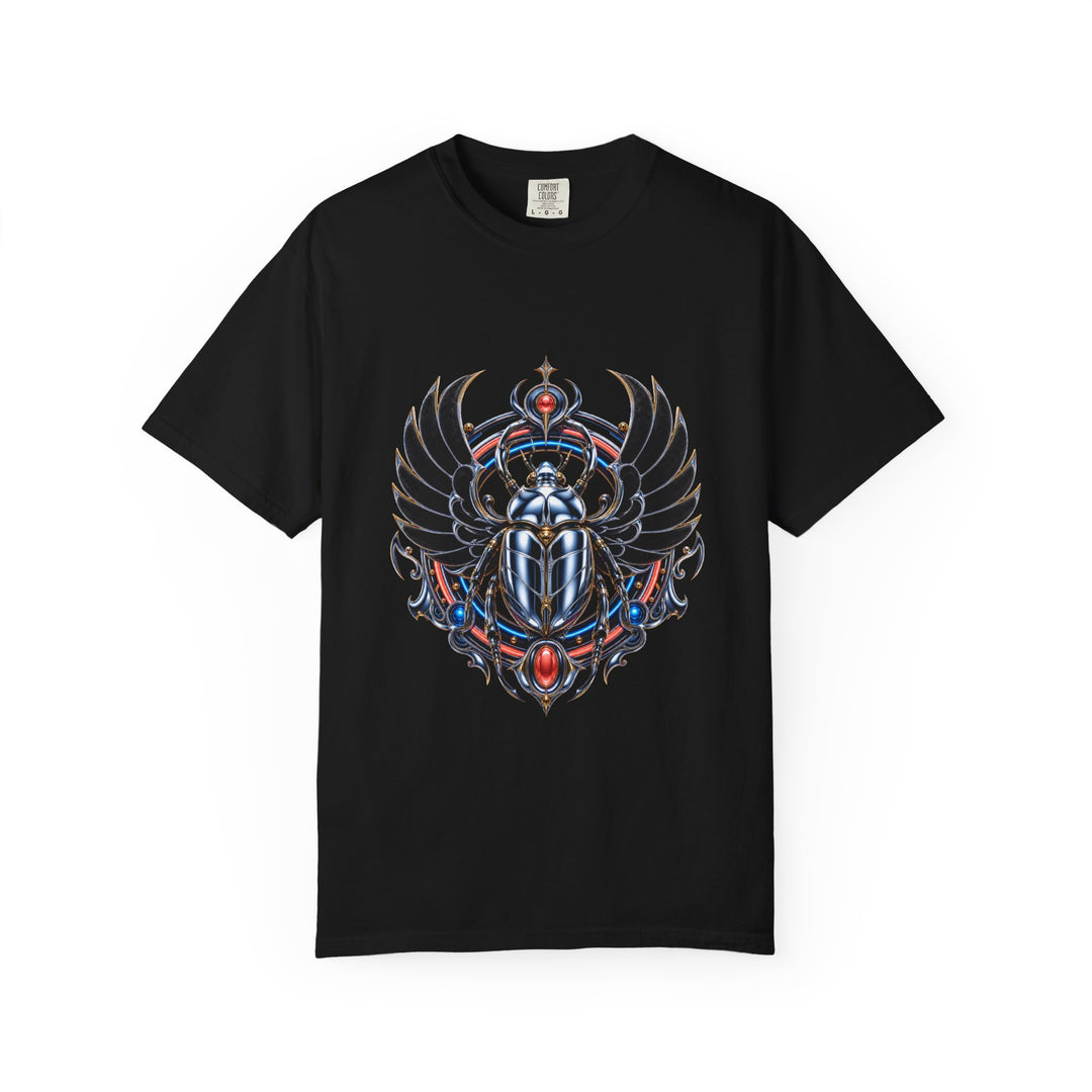 Chrome Velvet Scarab Spinner Graphic Tee