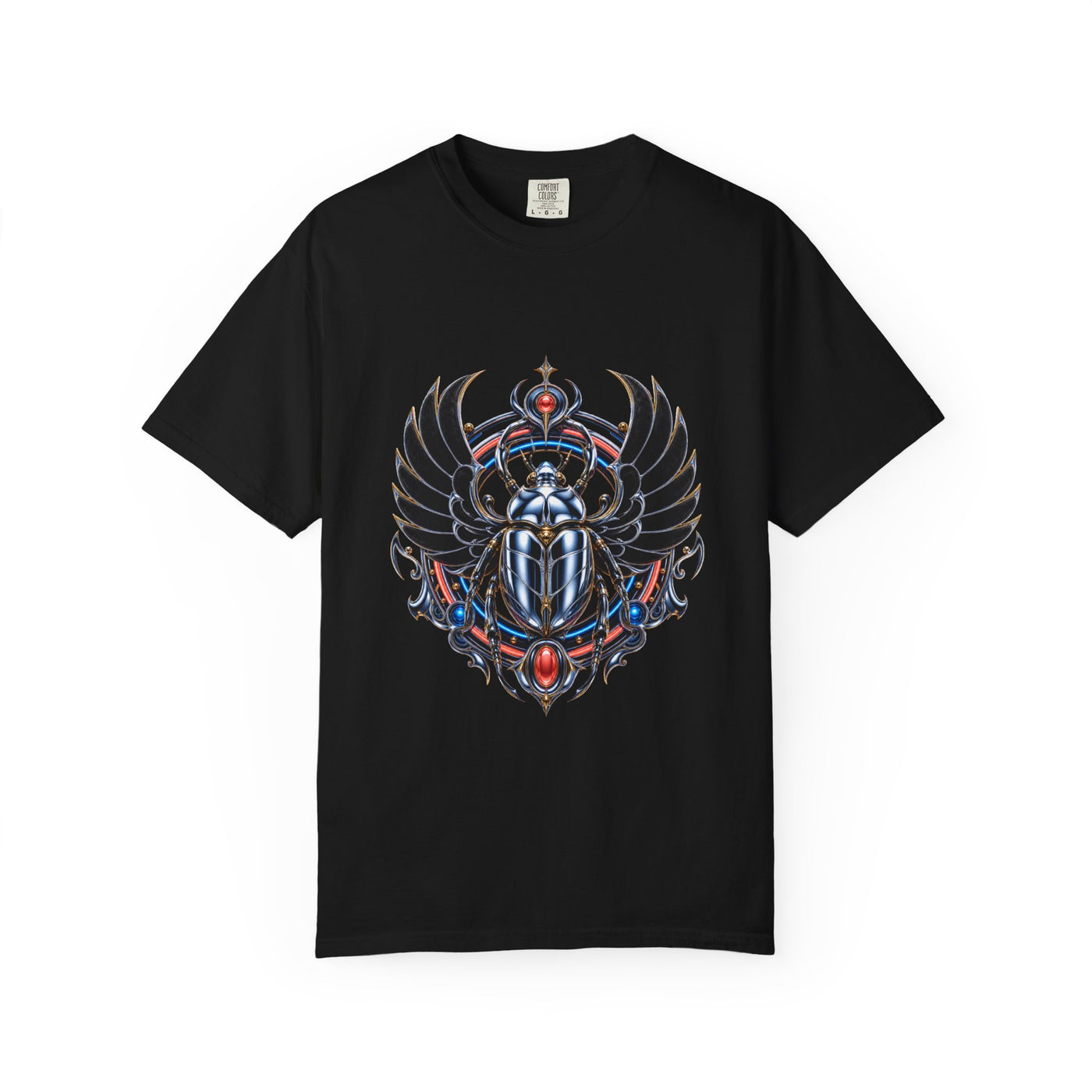 Chrome Velvet Scarab Spinner Graphic Tee