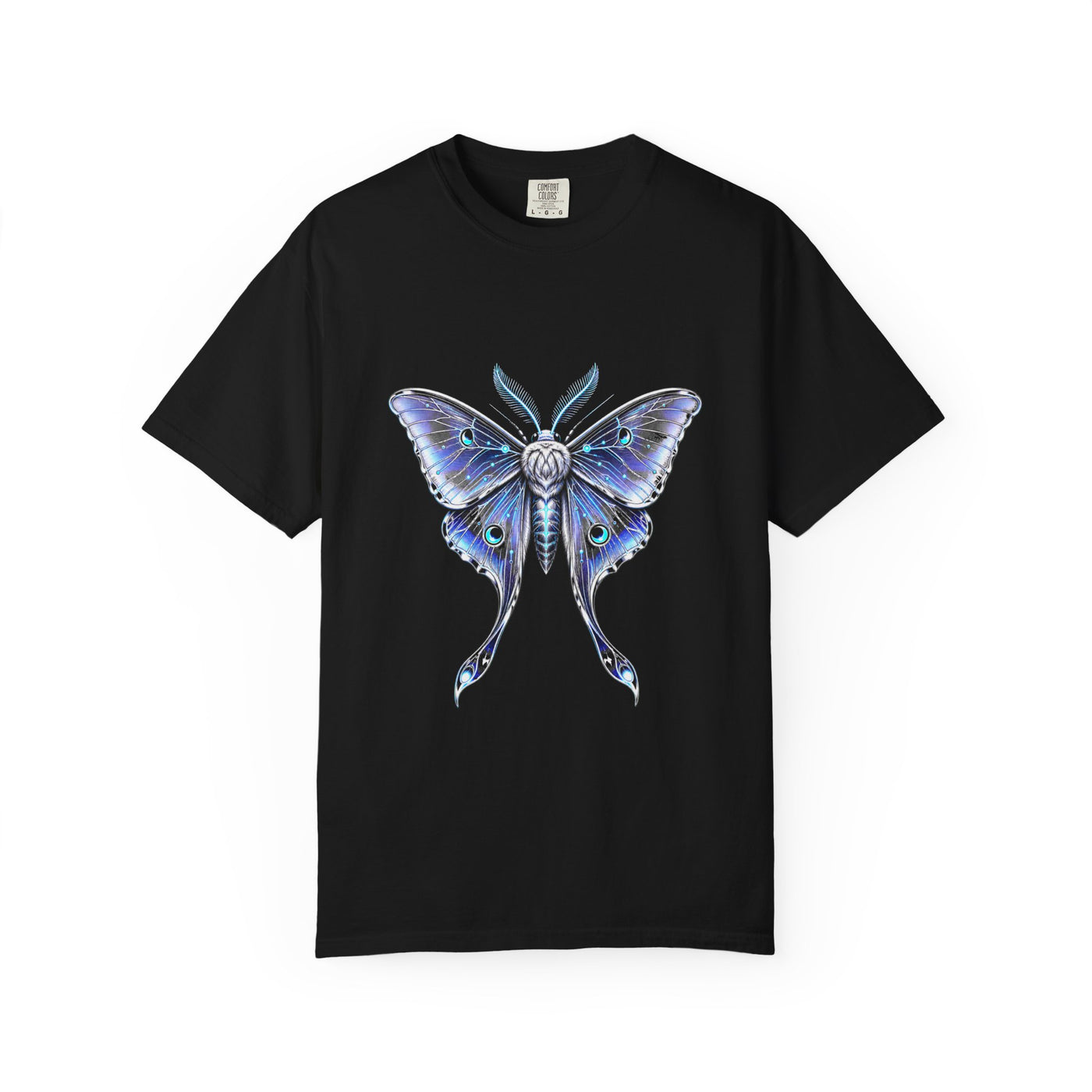 Chrome Lunar Moth Signal Graphic T-Shirt