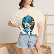 Dinosaur Chef Burger Pasta T-Shirt Graphic