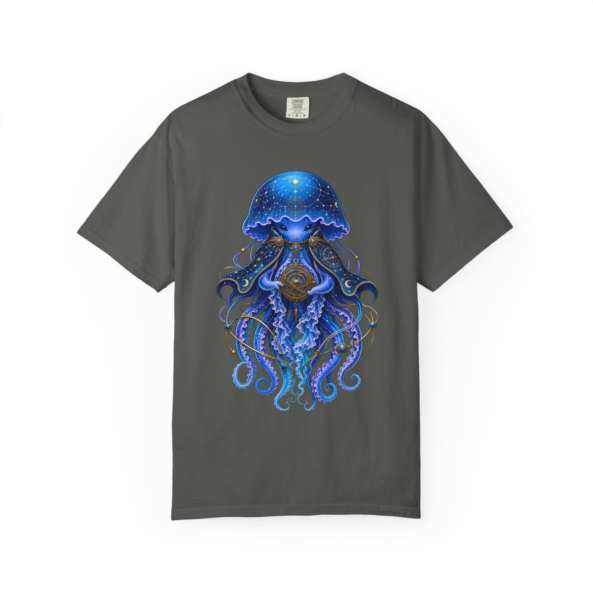 Cerulean Jellyfish Astronomer Graphic Tee