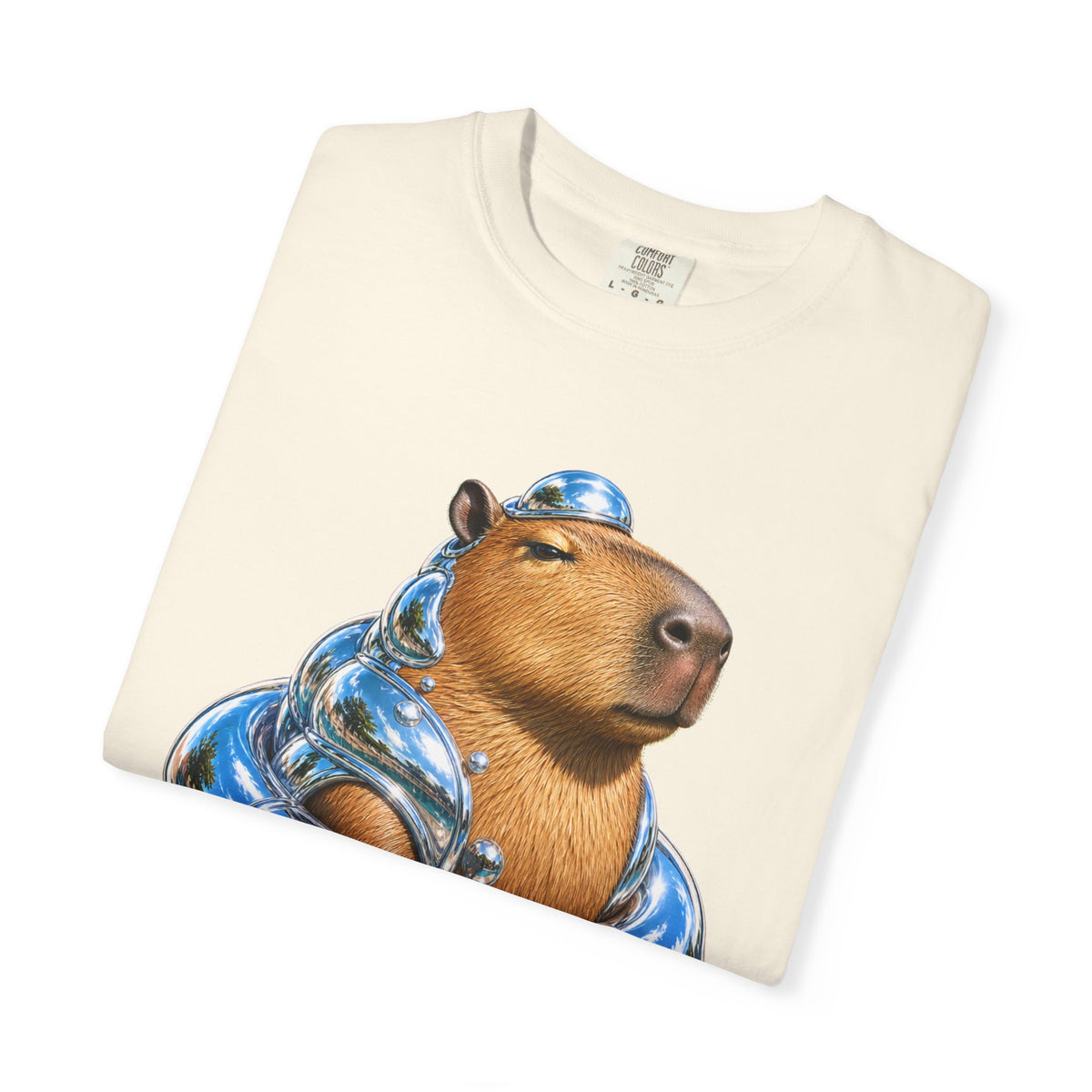 Chrome Bubble Capybara Graphic Tee