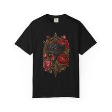 Tattoo Panther Peony Crest T-Shirt Graphic