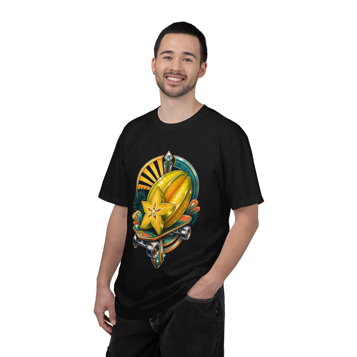 Neo Deco Skateboarding Starfruit T-Shirt Graphic