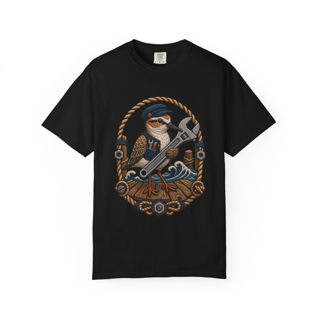 Embroidered Boardwalk Wrench Sandpiper T-Shirt Graphic