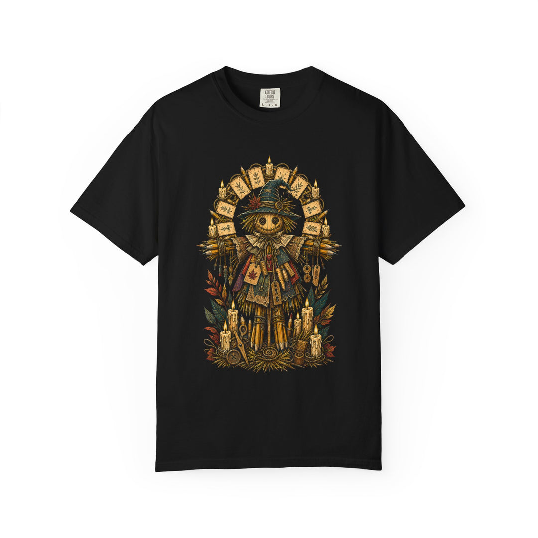 Folk-Horror Stationery Scarecrow T-Shirt Graphic