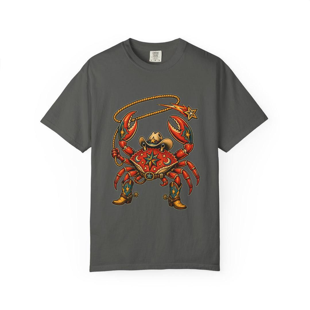 Tattoo Flash Meteor Cowboy Crab T-Shirt Graphic