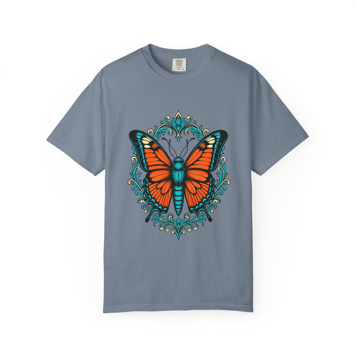 Ornate Monarch Butterfly Art Nouveau T-Shirt Graphic