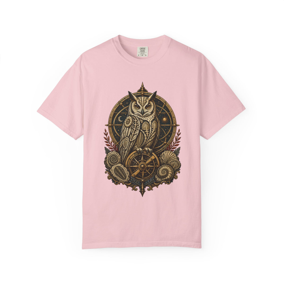 Dark Academia Fossil Owl T-Shirt Graphic