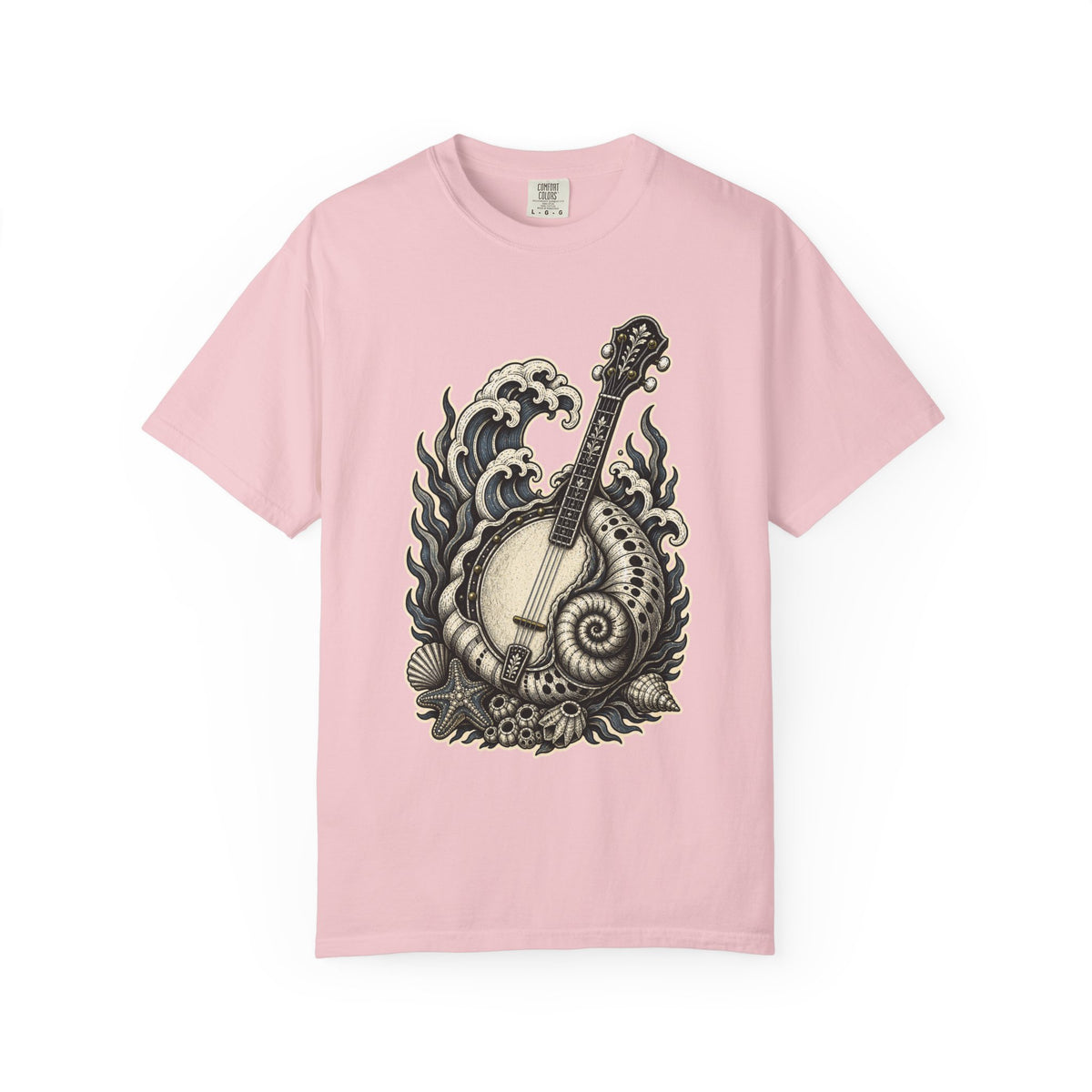 Blackwork Tidepool Banjo Shell T-Shirt Graphic