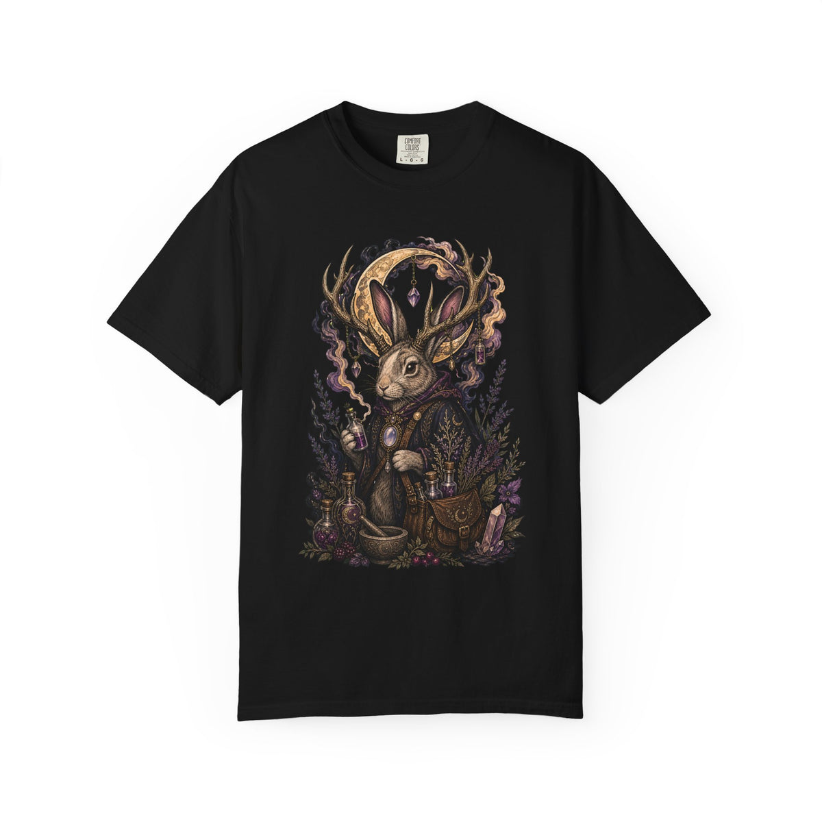 Lunar Jackalope Apothecary T-Shirt Graphic