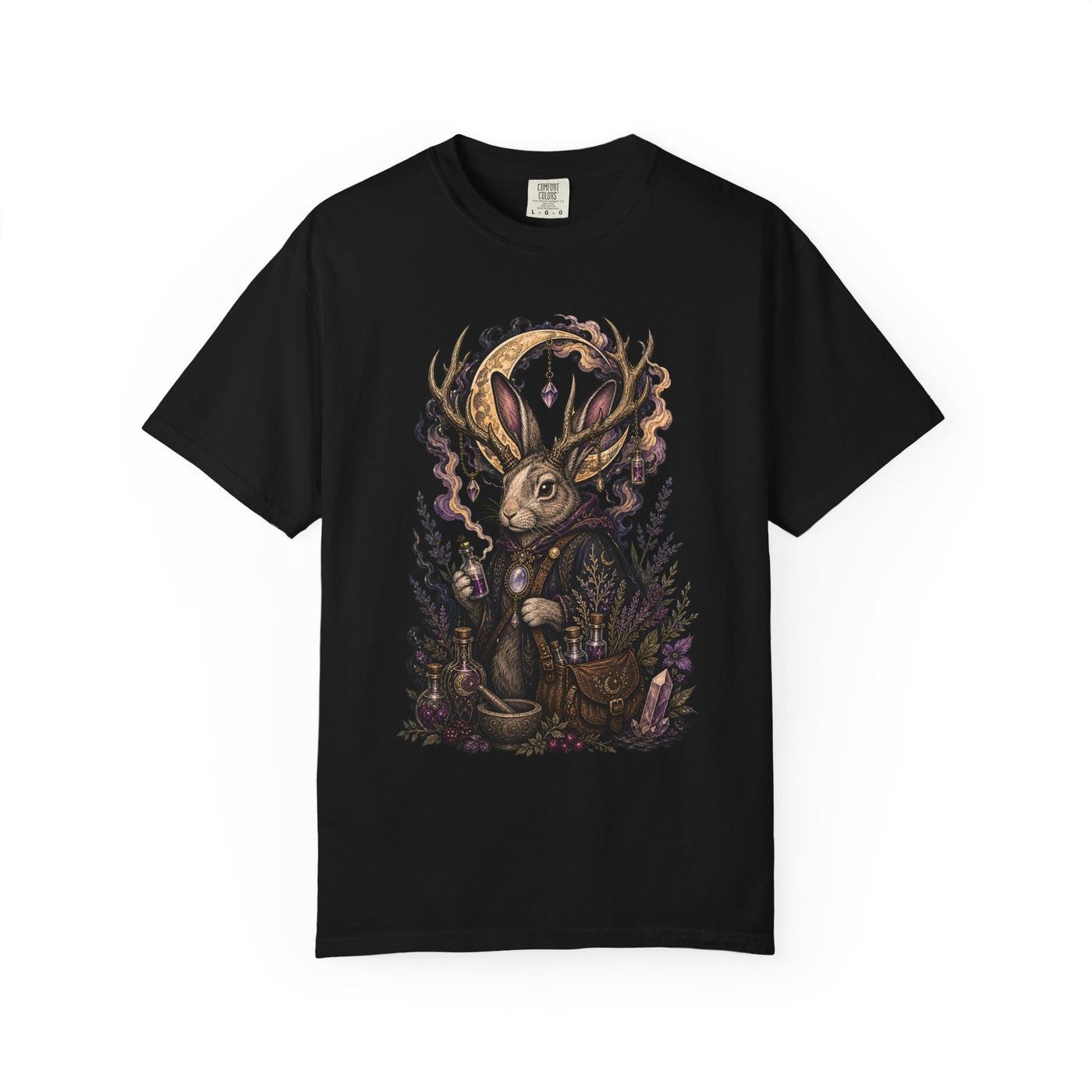 Lunar Jackalope Apothecary T-Shirt Graphic