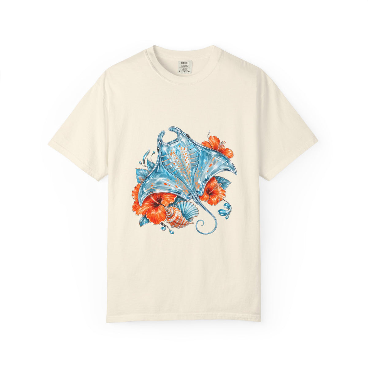 Y2K Surfcore Glass Stingray T-Shirt Graphic