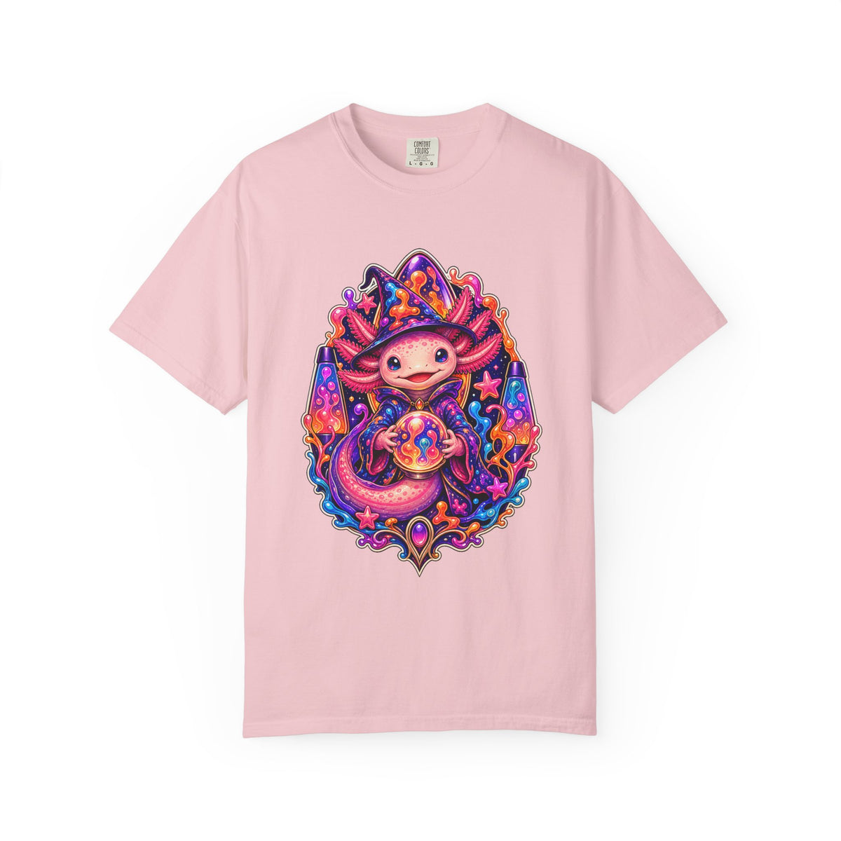 Lava Lamp Axolotl Mage T-Shirt Graphic
