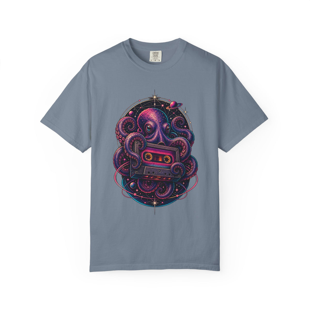 Deep Space Cassette Octopus T-Shirt Graphic