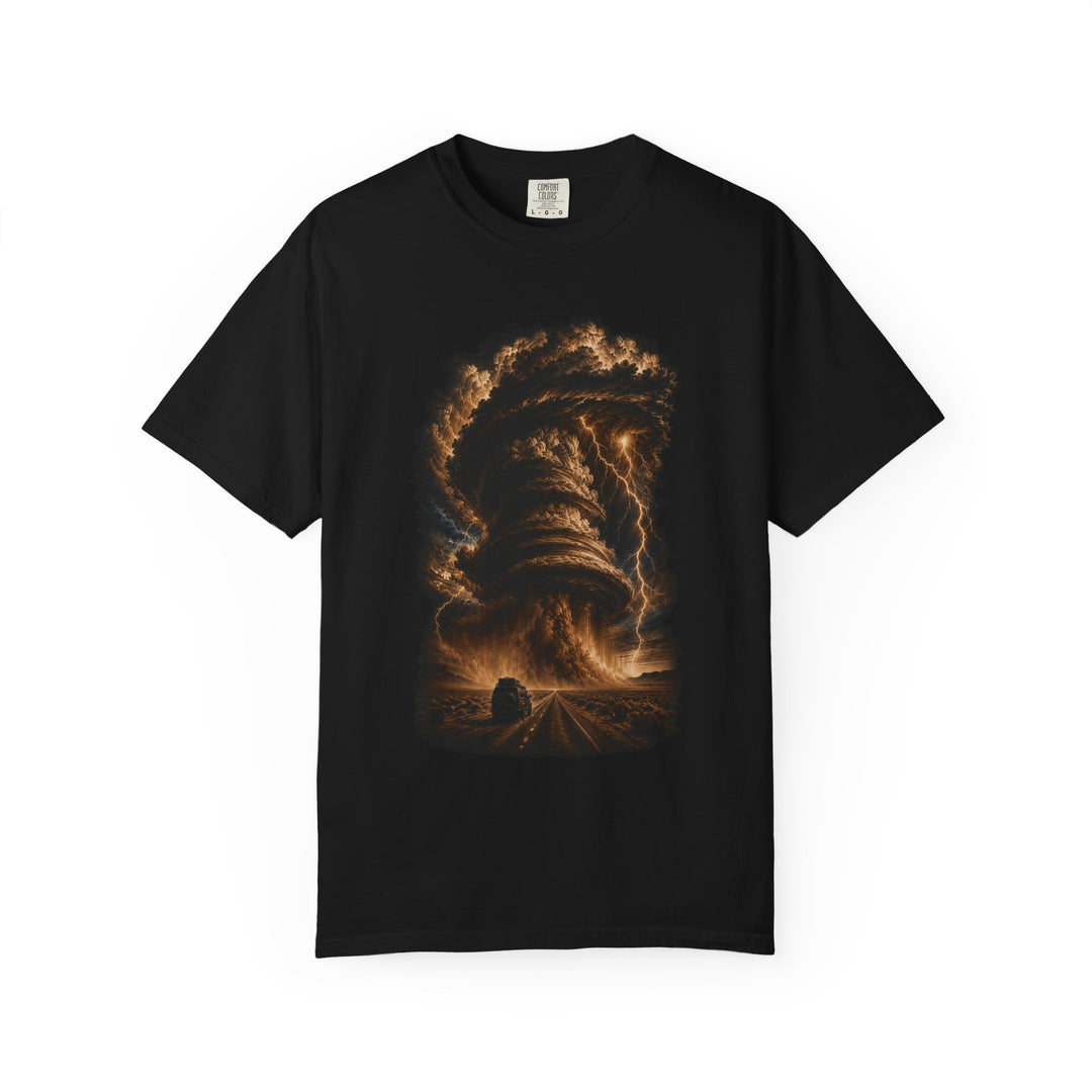 Sepia Supercell Pursuit Storm Chaser Graphic Tee