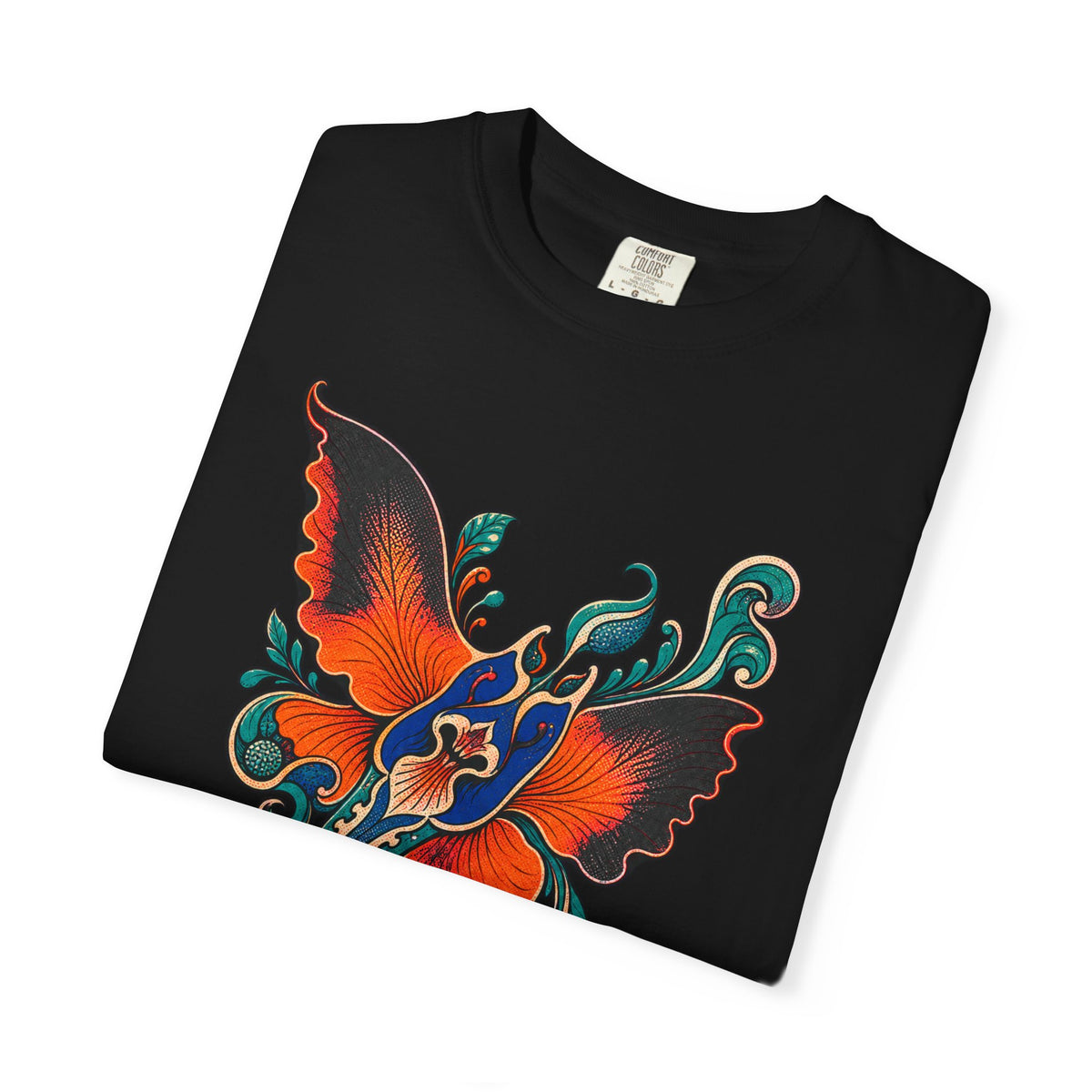 Orchid Manta Current Abstract Floral Graphic Tee