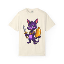 Purple Cat Adventurer T-Shirt Graphic