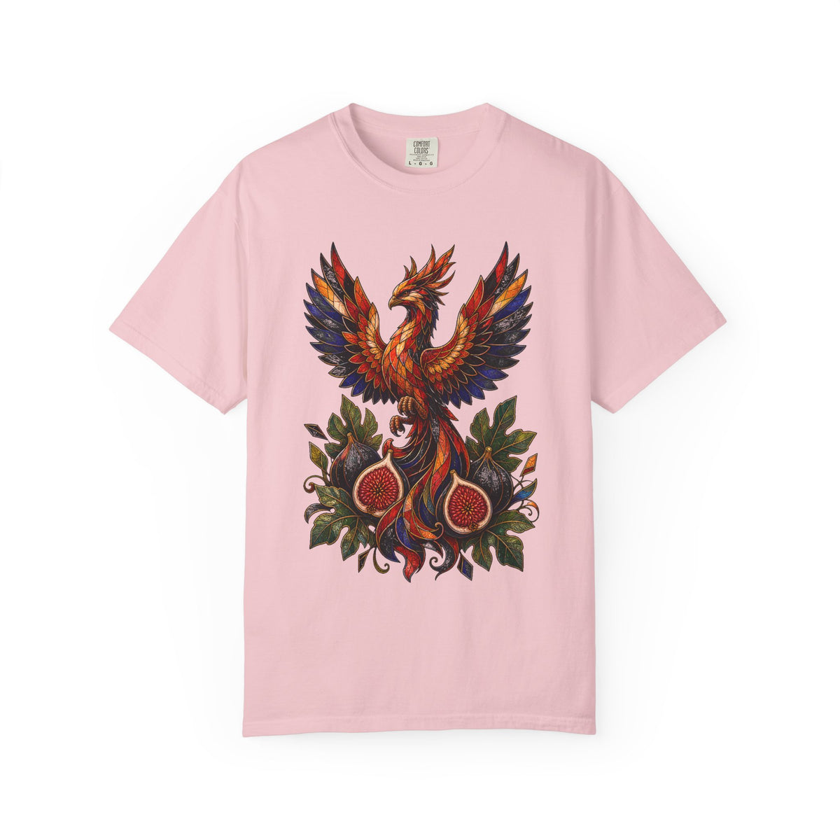 Stained Glass Fig Phoenix Graphic Tee