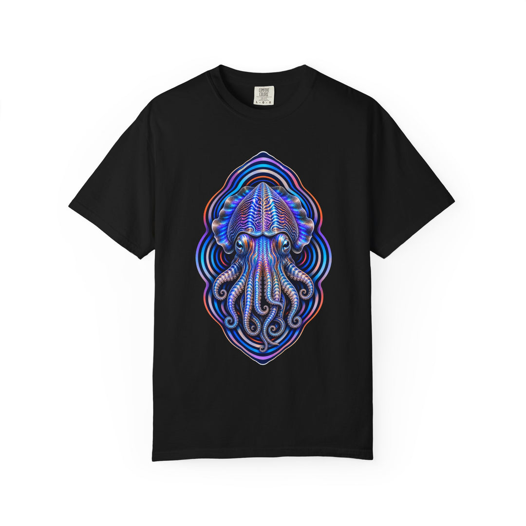 Opal Cuttlefish Signal Op-Art Graphic Tee