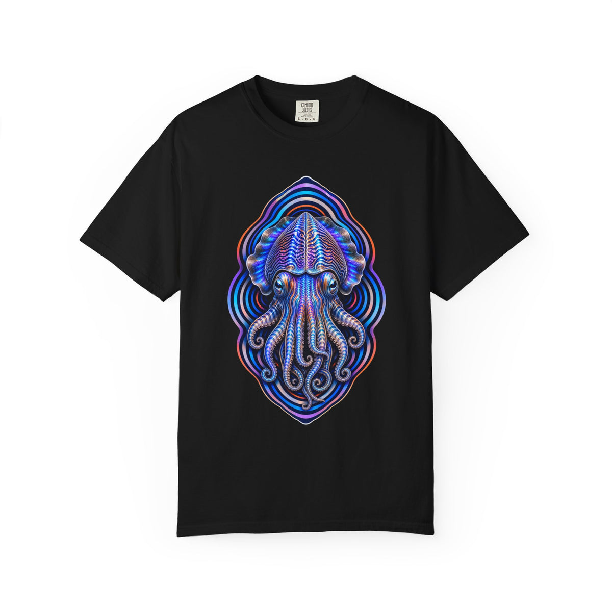 Opal Cuttlefish Signal Op-Art Graphic Tee