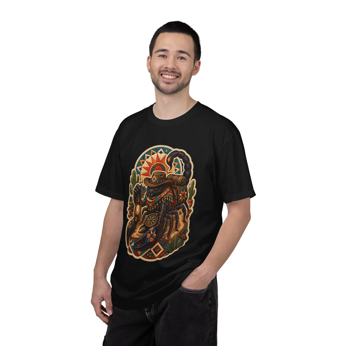 Quilted Desert Scorpion Caravan T-Shirt Graphic