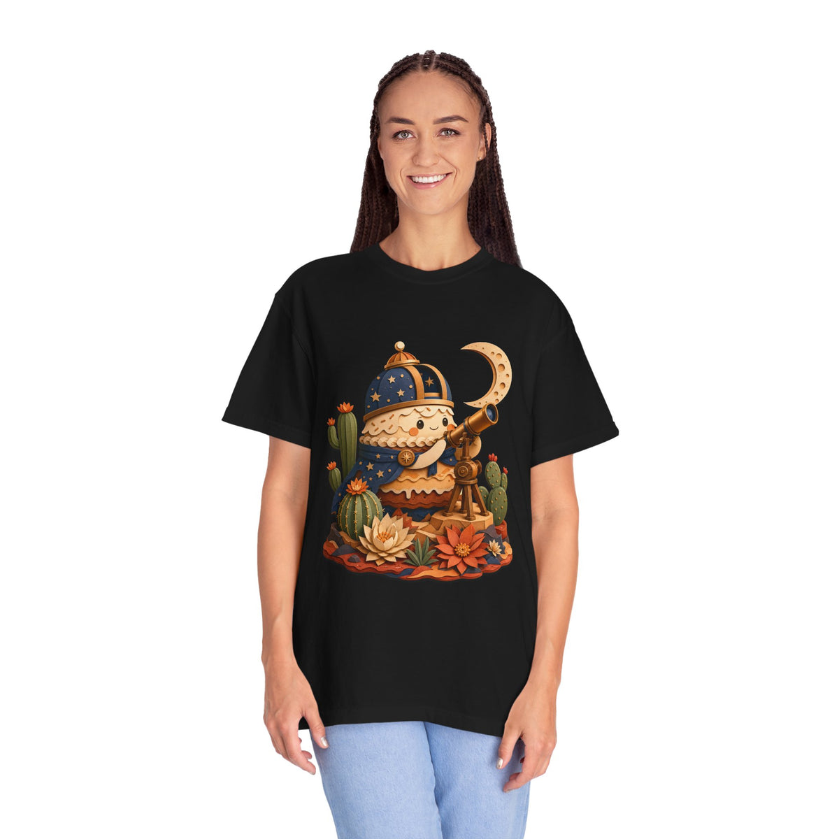 Paper Cut Desert Teacake Astronomer T-Shirt Graphic