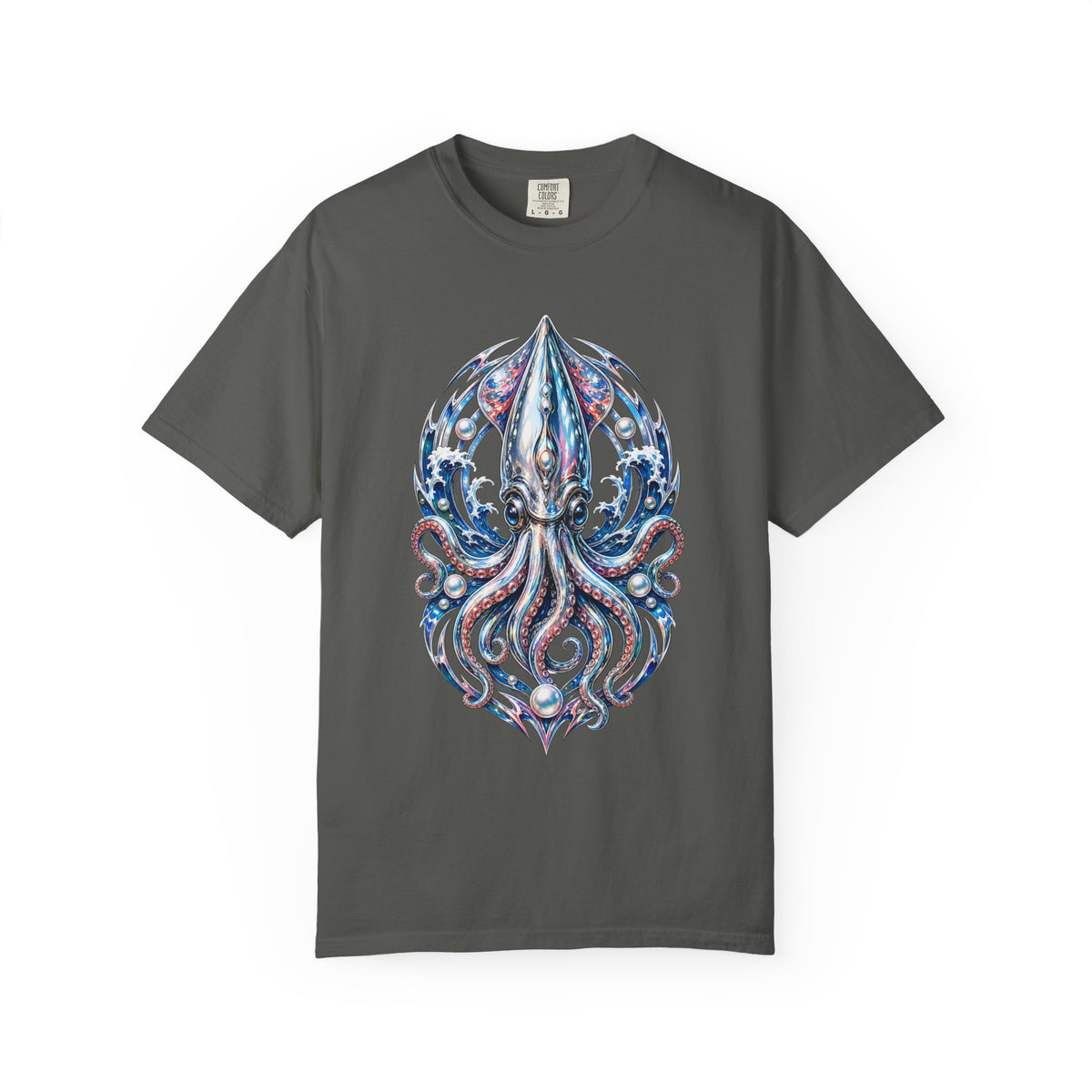 Chrome Tide Glass Squid Graphic Tee