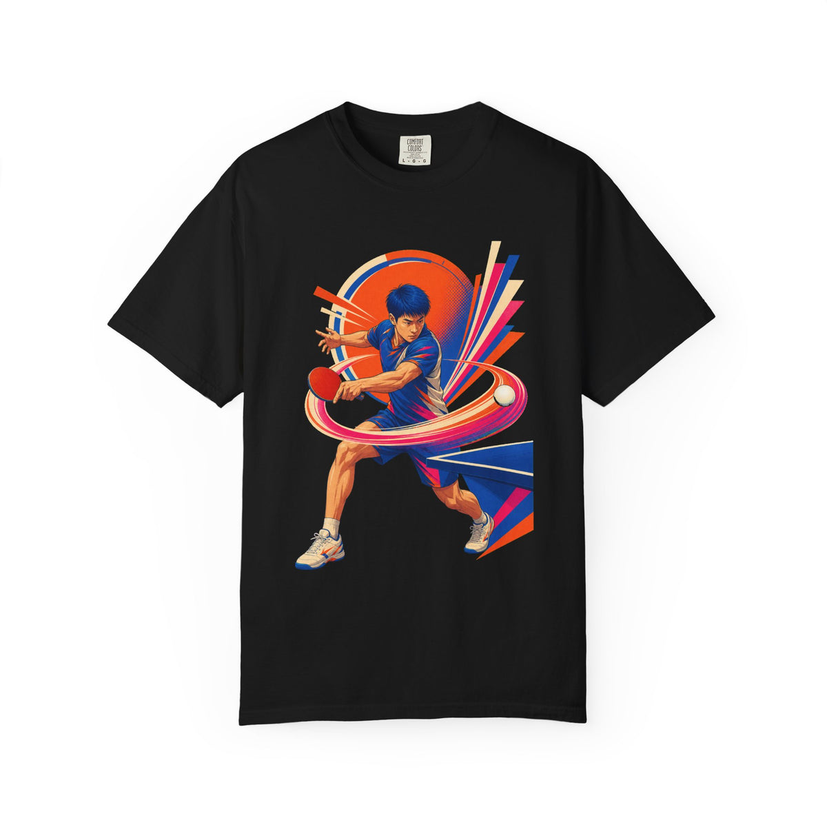 Forehand Loop Table Tennis Neo Deco Graphic Tee