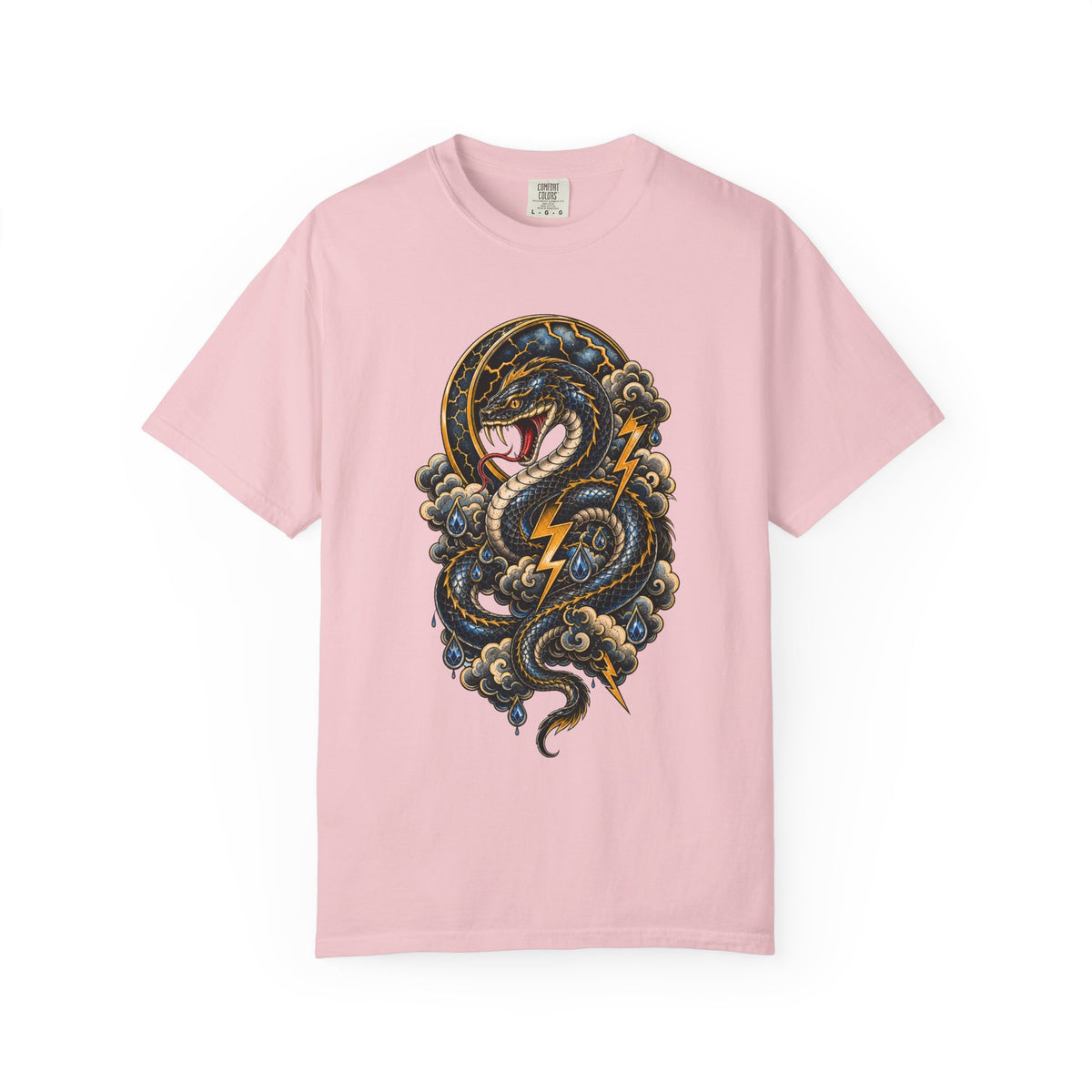 Tattoo Flash Storm Serpent T-Shirt Graphic